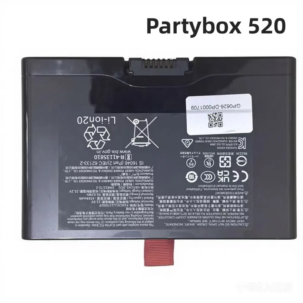 100% الأصلي 4584mAh 21.6V ل JBL FG6CELL21700GP BOOMBOX 4 Partybox 520 720 سمّاعات بلوتوث بطارية قابلة للشحن #5