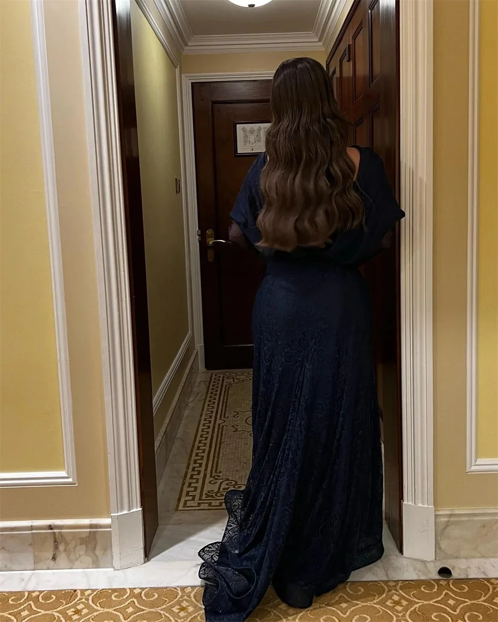 فساتين سهرة نسائية طويلة من الدانتيل الأزرق مناسبة حسب الطلب فساتين سهرة للجنسين جيرسي ريترو دبي السعودية العربية للحفلات الراقصة حسب الطلب