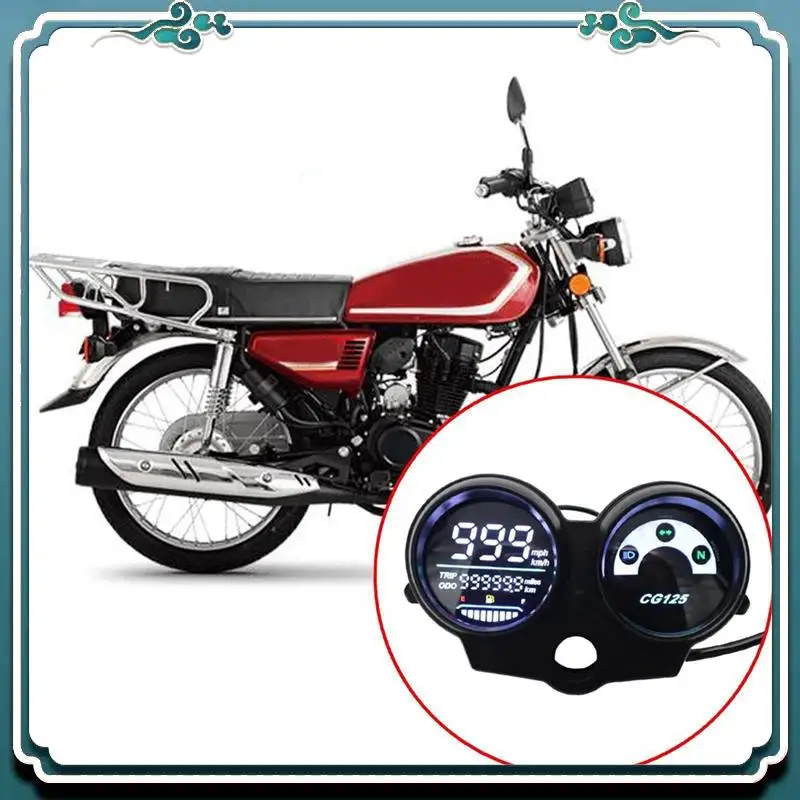 

Премиум 1 шт. мотоциклетная светодиодная цифровая приборная панель прочные детали тахометр спидометр для Honda CG125 запасные части