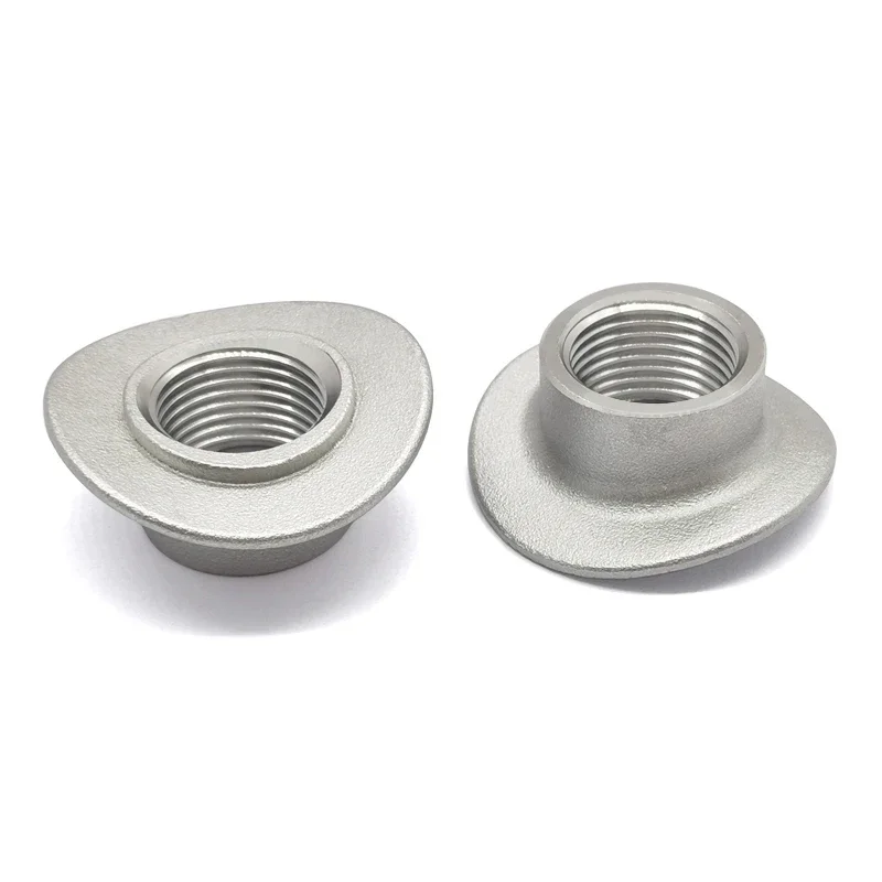 2pcs M18x1 5 Saddle Port Bung Mount Oxygen Sensor Weld Adapter Stainless Steel 304 Fastener Nut Screw