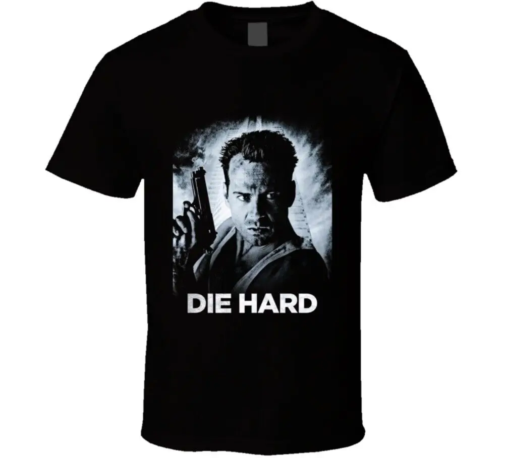 Die Hard Bruce Willis Retro 80's Action Movie Fan T Shirt