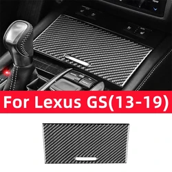 For Lexus GS 2013-2019 Car Interior Accessories Carbon Fiber Auto Central Storage Box Panel Decoration Frame Trim Cover Stickers