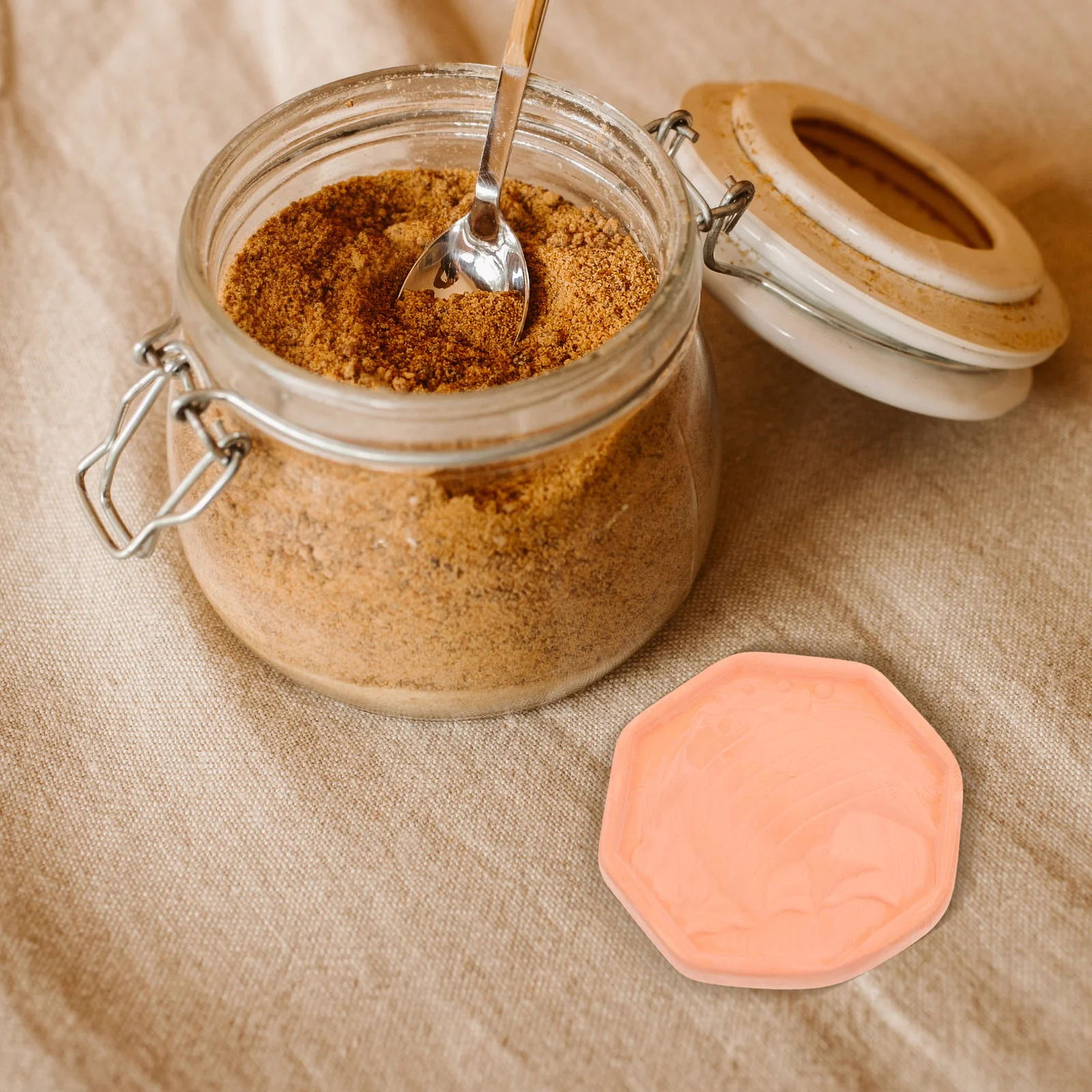 

Food Storage Container Brown Sugar Keeper Reusable Terracotta Disc For Jars Boxes Baking Cooking Sugar Saver Softening Tool