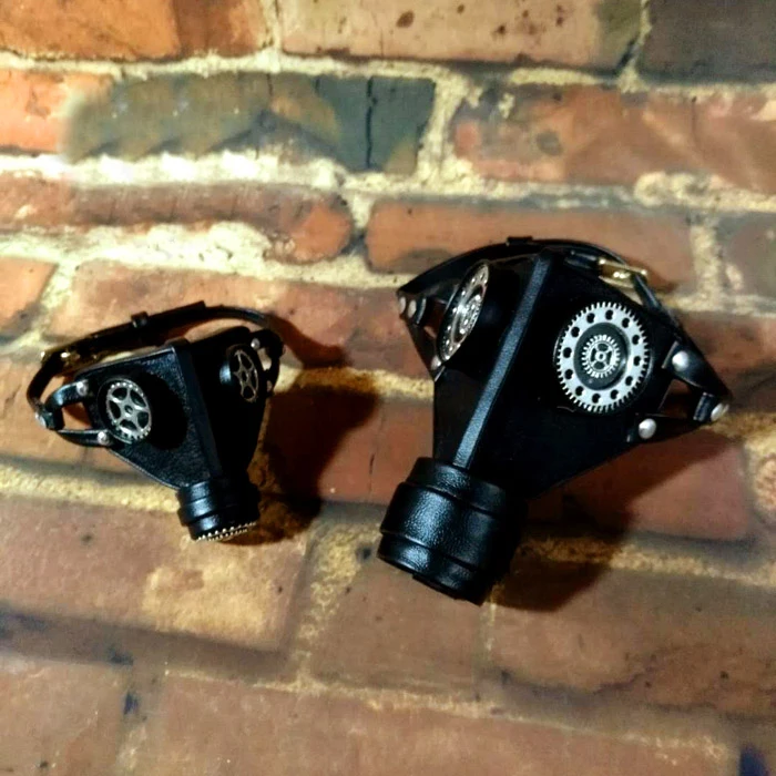 D03-P688 Children Handmade Toy BJD DD SD MSD 1/6 1/4 1/3 Uncle Doll's Photo Props Accessoriess Black Punk Gas Mask 1Pcs