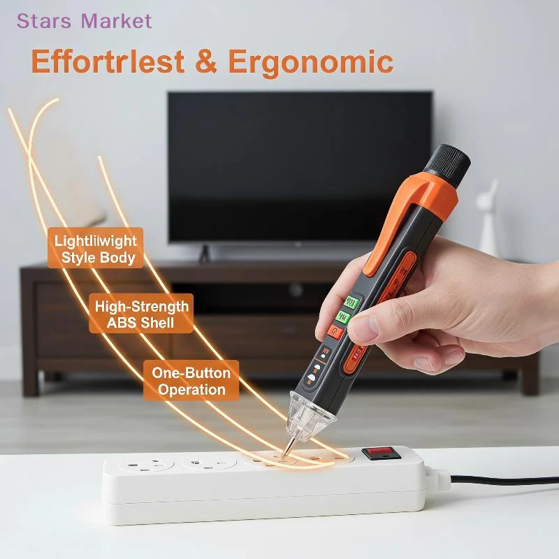 Non Contact Voltage Detector Smart AC Electrical Test Pen High Sensitivity Breakpoint Finder for Home Electrician Repair