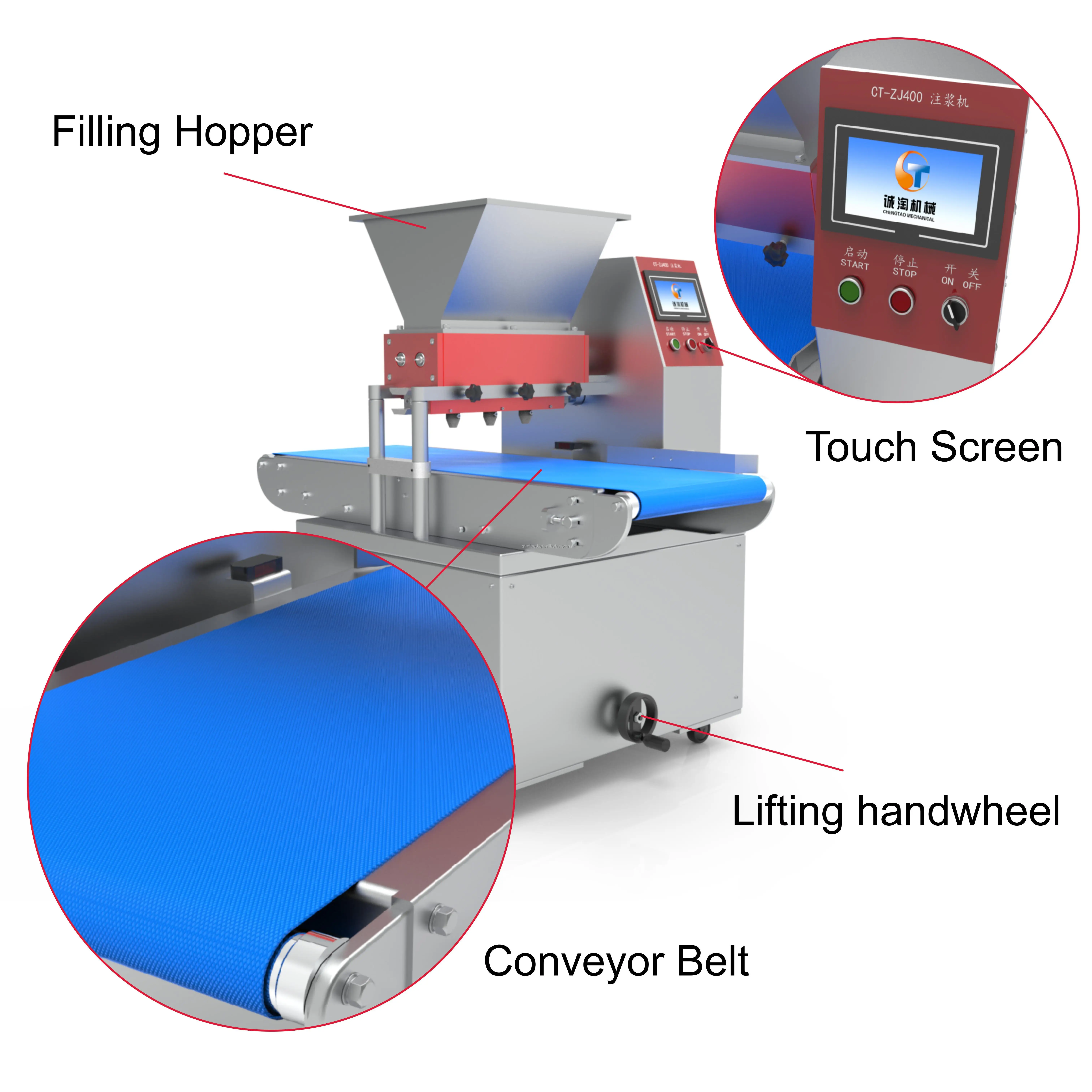자동 전기 케이크 기계 크림 충전 신제품
