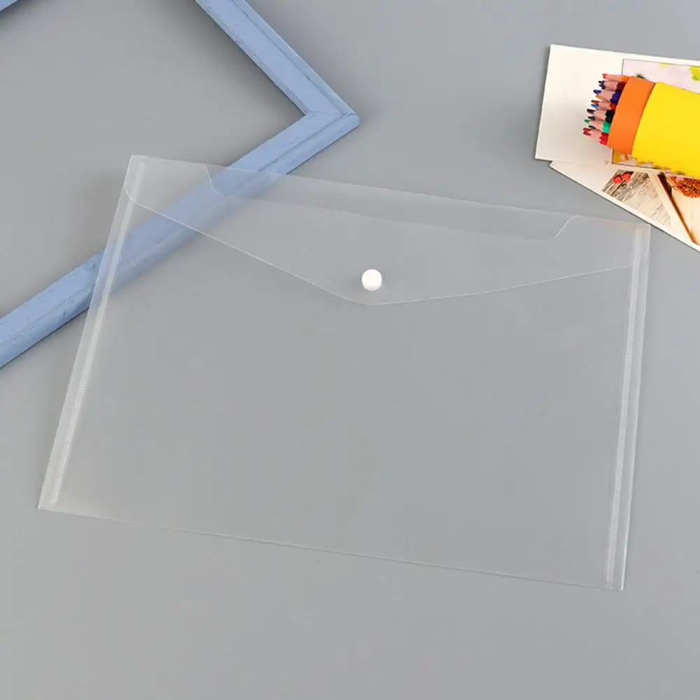 5Pcs 32.5*23cm Transparent Document Folder A4 Size Test Paper Classification Dustproof Thickened File Holders School Supplies