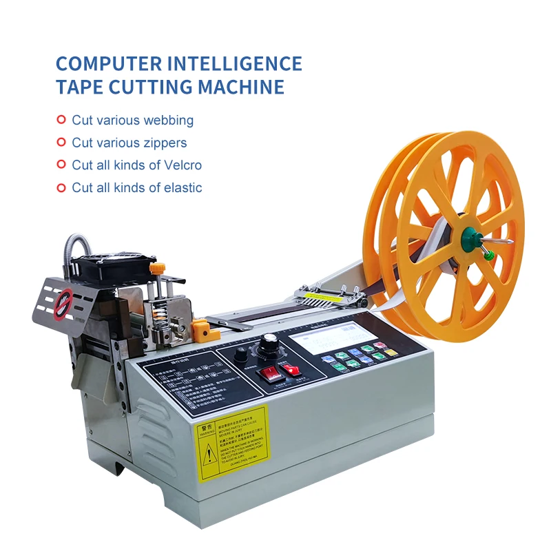 Automatic Fabric Tape Cutting Machine Polyester Strip and Adhesive Hot Tape Cutting Machine