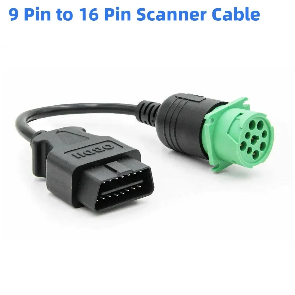 

TRUCKOBD2 6-контактный J1708 или 9-контактный J1939 на 16-контактный OBD2 Кабель-адаптер OBDII для тяжелых грузовиков Автомобильные аксессуары