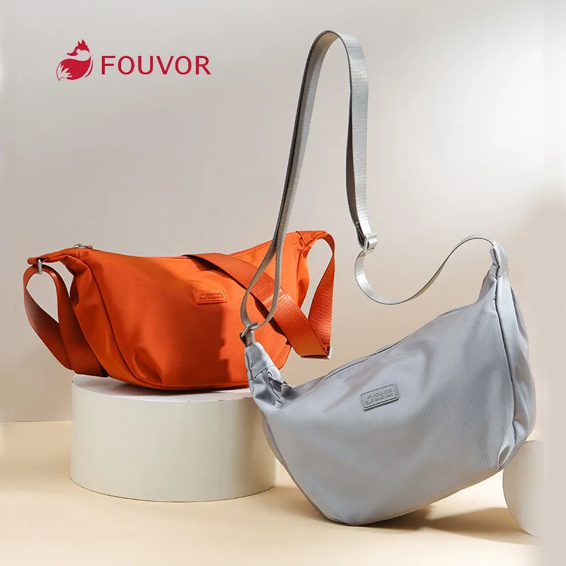 

Fouvor Large Crossbody Bags for Women 2025 Trend Nylon Shoulder Bag Lightweight Small Bag Fashion New Daily Canvas Bag 3013-15