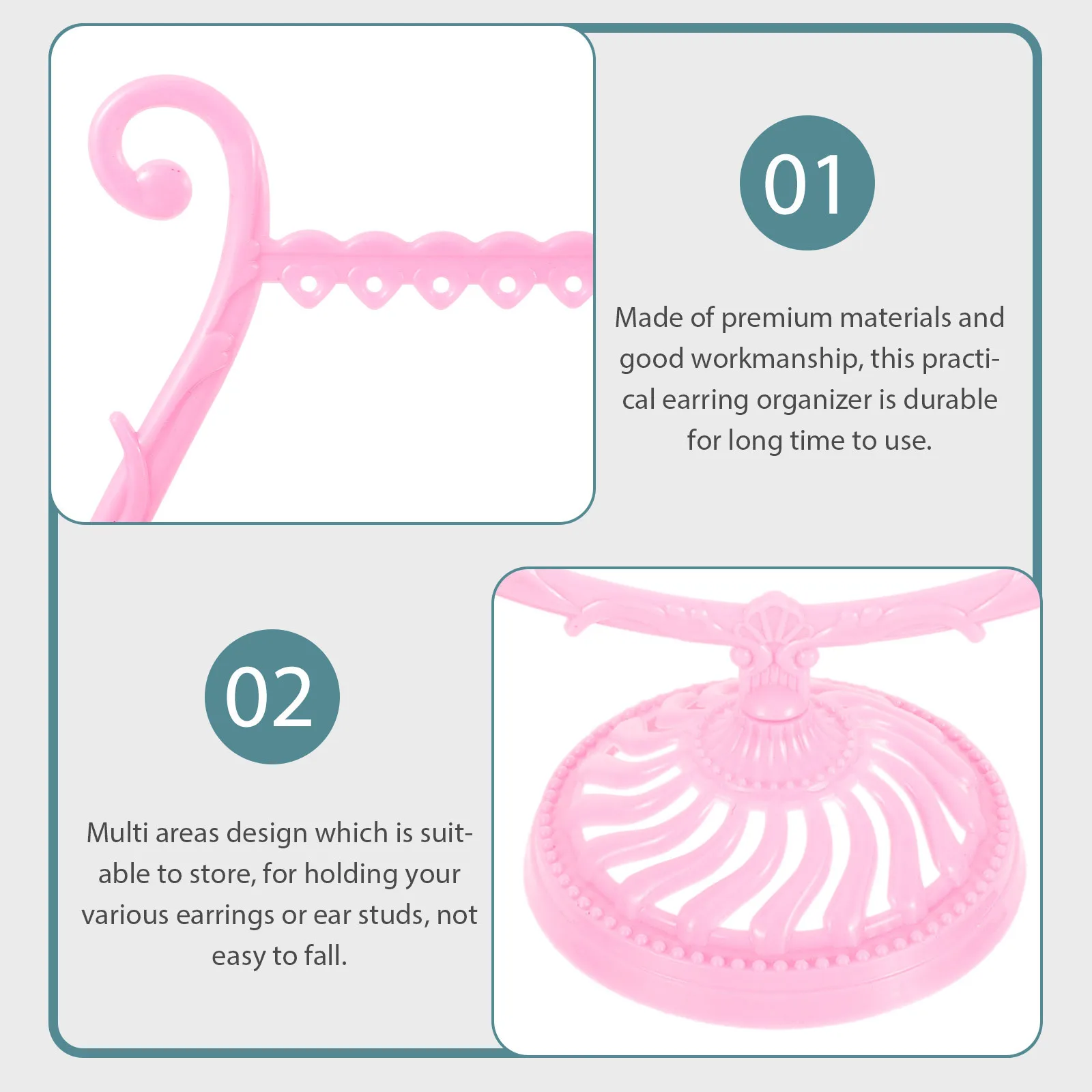 

2Pcs Earring Display Stands Wine Cup Shape Organizer Holder for Earrings Dangle Ear Studs Jewelry Rack Earring Stand