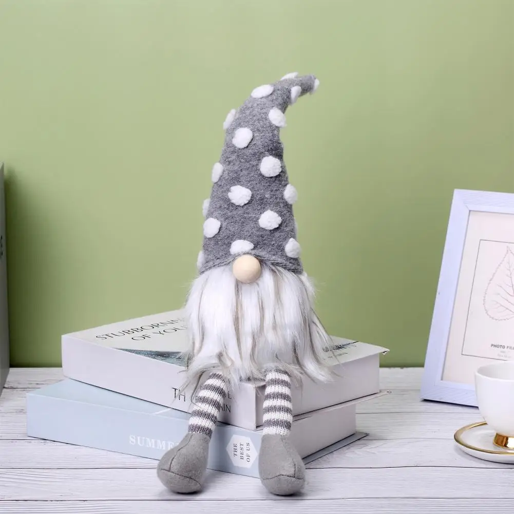 

Faceless Doll Christmas Decoration Unique Christmas Nordic Faceless Doll with Round Dot Design for Fun Children's Gift