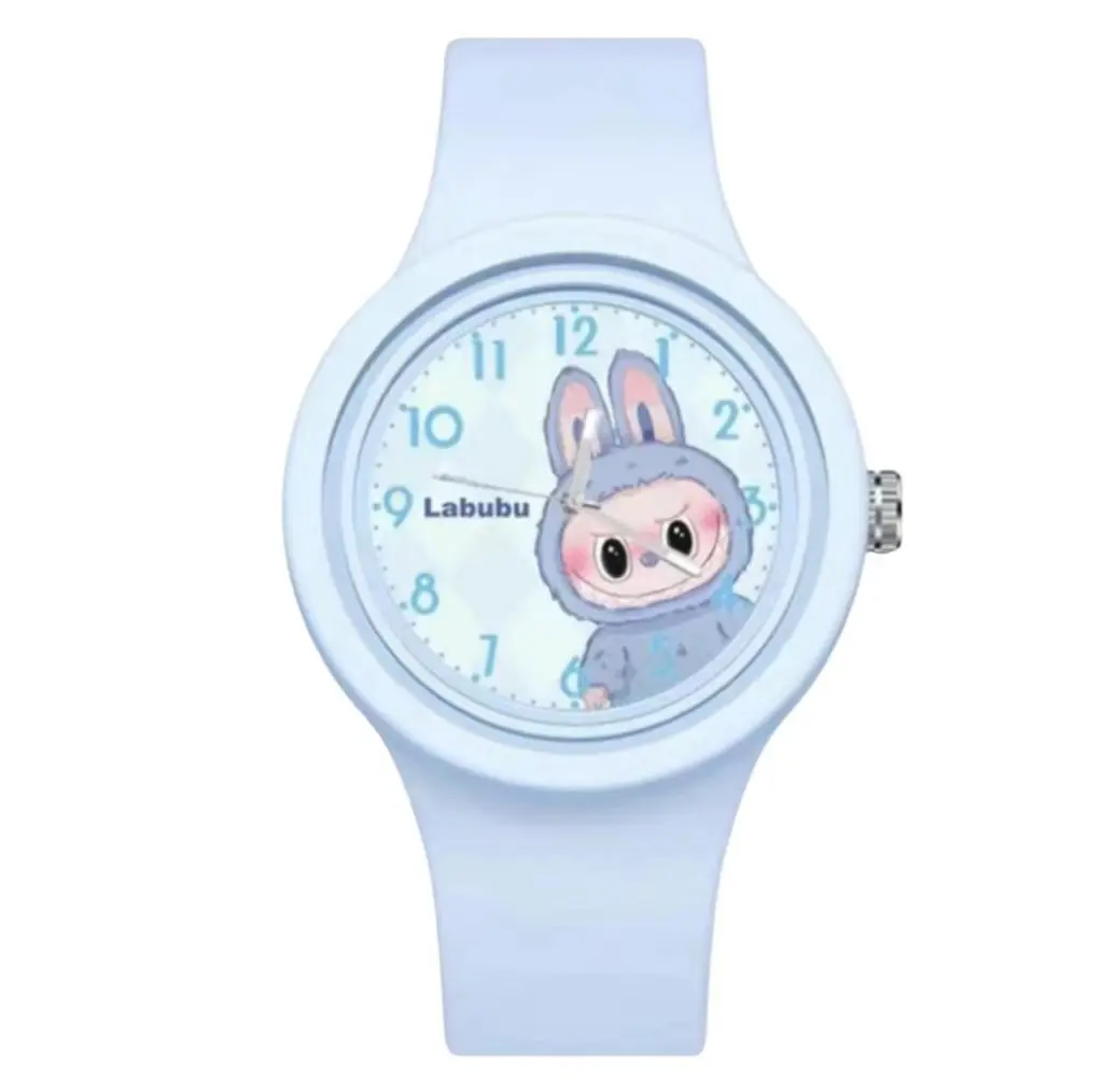 New Kids Watch Cartoon Dolls Character Round Silicone Strap Analog Digital Watch Boys Girls Children Toys Birthday Gifts