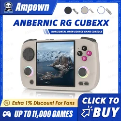 ANBERNIC RG CUBEXX Handheld Game Console 3.95''IPS Screen Linux System Video Output WiliWili Ebook Reader Multi-function Console