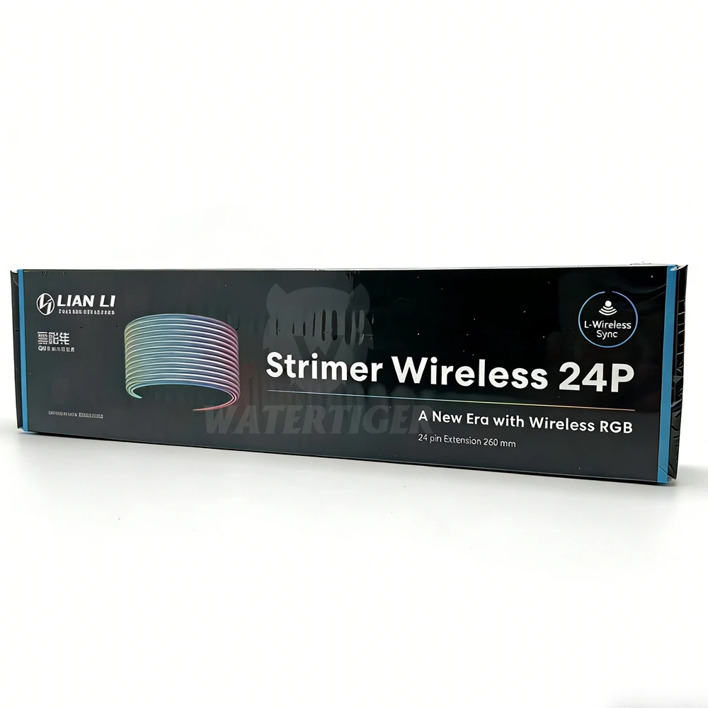 Lian-Li Strimer Wireless 24P , PW24-1W Power supply RGB light-emitting extension cable, Optional controller available.