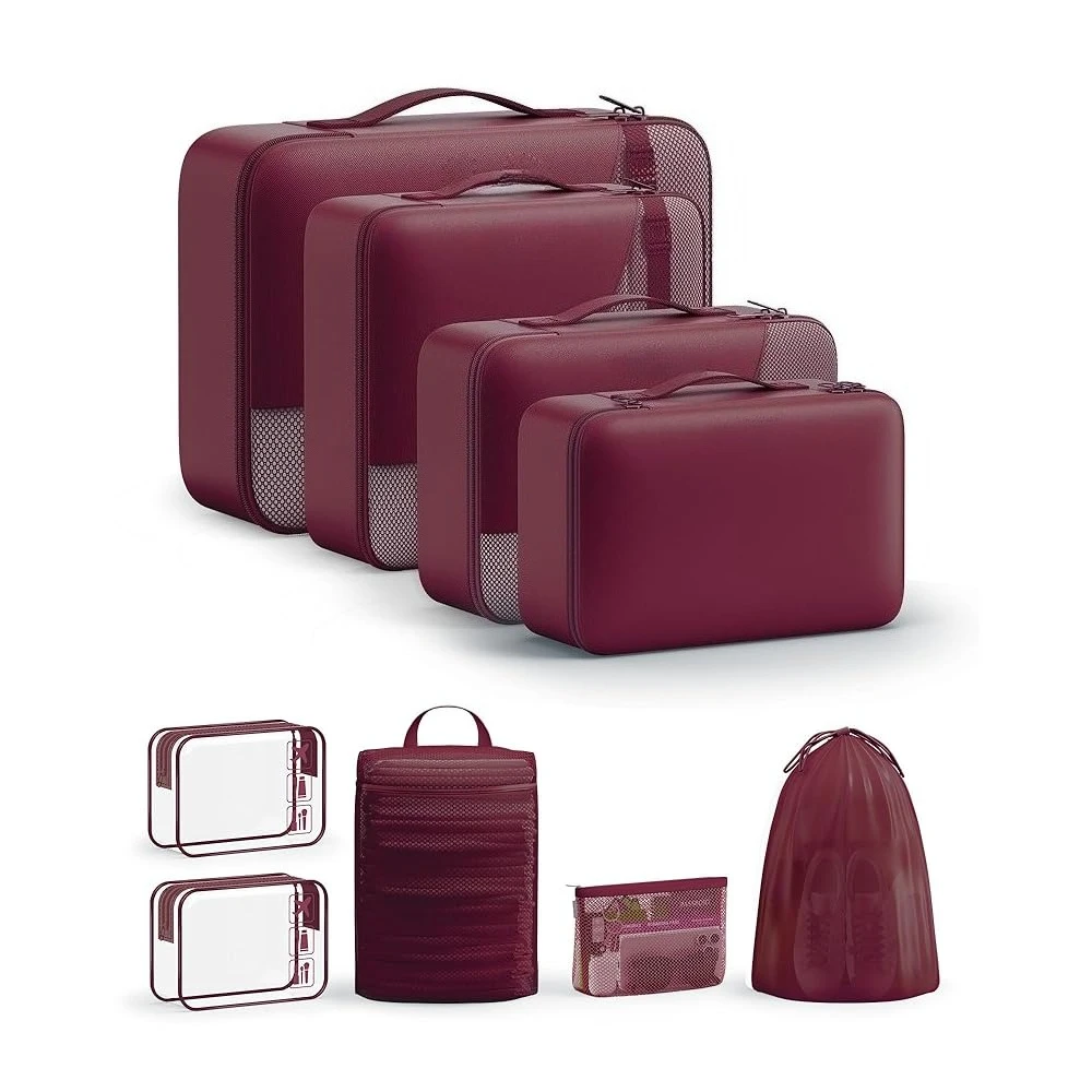 

Набор из 11/9 упаковочных сумок для путешествий, подарки для женщин, мам, детей, одобренные TSA сумки для косметики, туалетных принадлежностей, органайзеры