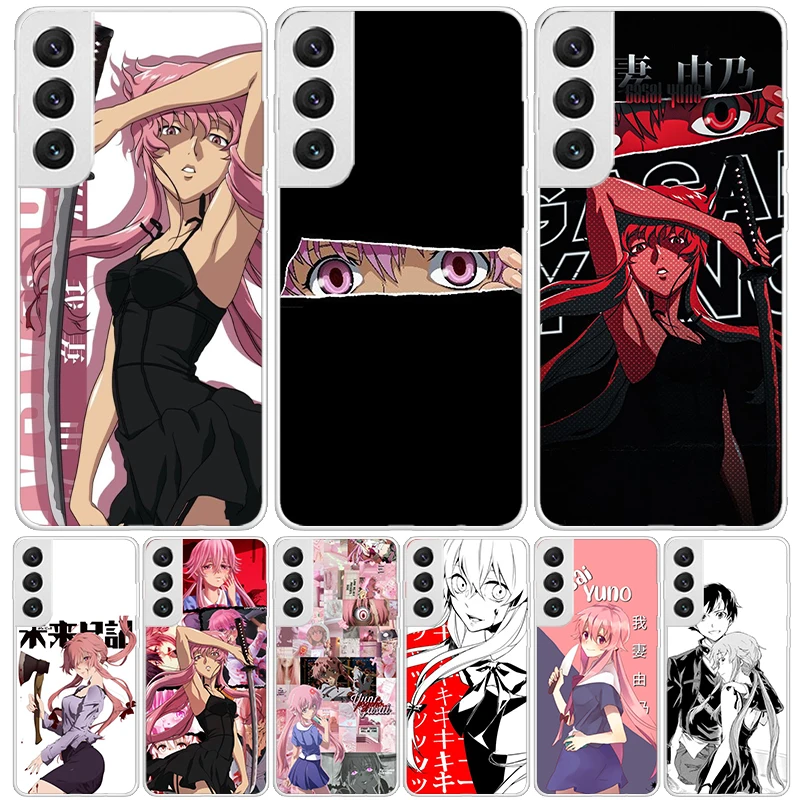 Mirai Nikki Gasai Yuno Anime Phone Case For Samsung Galaxy S25 S24 S23 S22 S21 FE S20 Ultra S10 Plus Art Customized Coque Capa S