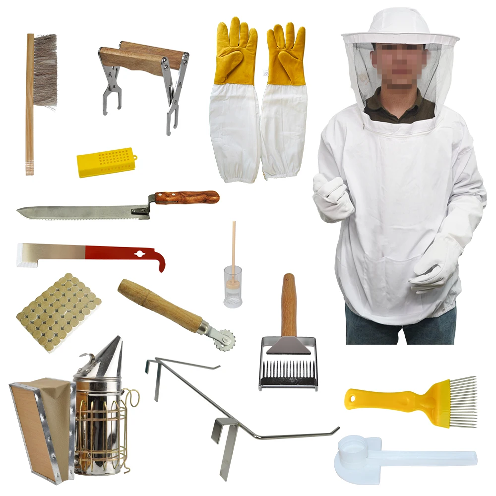 

Automatic Beekeeping Tool Apicultura Equipment 15 Pcs Bee Tools Kit From Multi-sweet Group Beekeeping Equipment