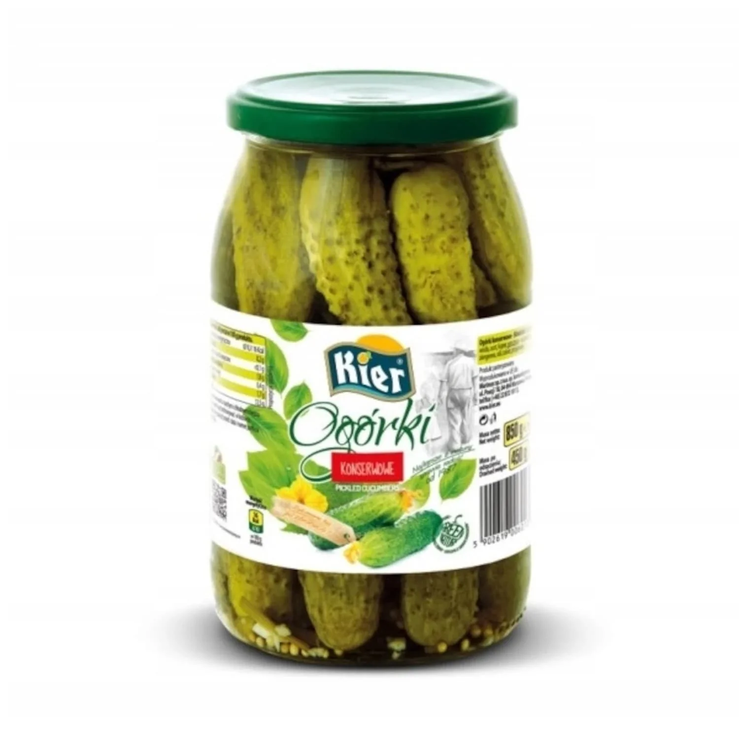 Ogórki konserwowe 850g/450g