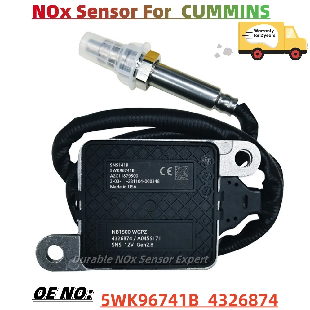 

4326874 5WK96741A 5WK9 6741A 5WK96741B 5WK9 6741B New Nitrogen Oxide NOx Sensor For Cumminss 11.9L 15.0L 2013-2018