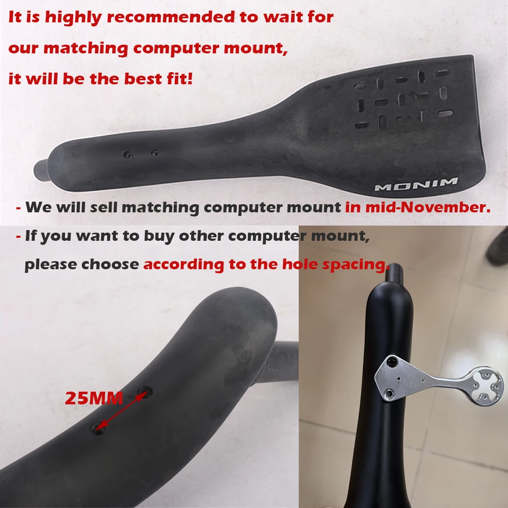 Winowsports NEW Carbon Fiber Bicycle Rest TT Handlebar Clip on Aero Bars Handlebar Extension Triathlon Time Trial Cycling Parts