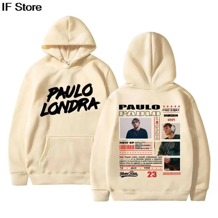 مغني الراب باولو لوندرا هوديي ألبوم الموسيقى Homerun الجرافيك هوديس الخريف الشتاء بلايز الرجال النساء الهيب هوب موضة المتضخم البلوز