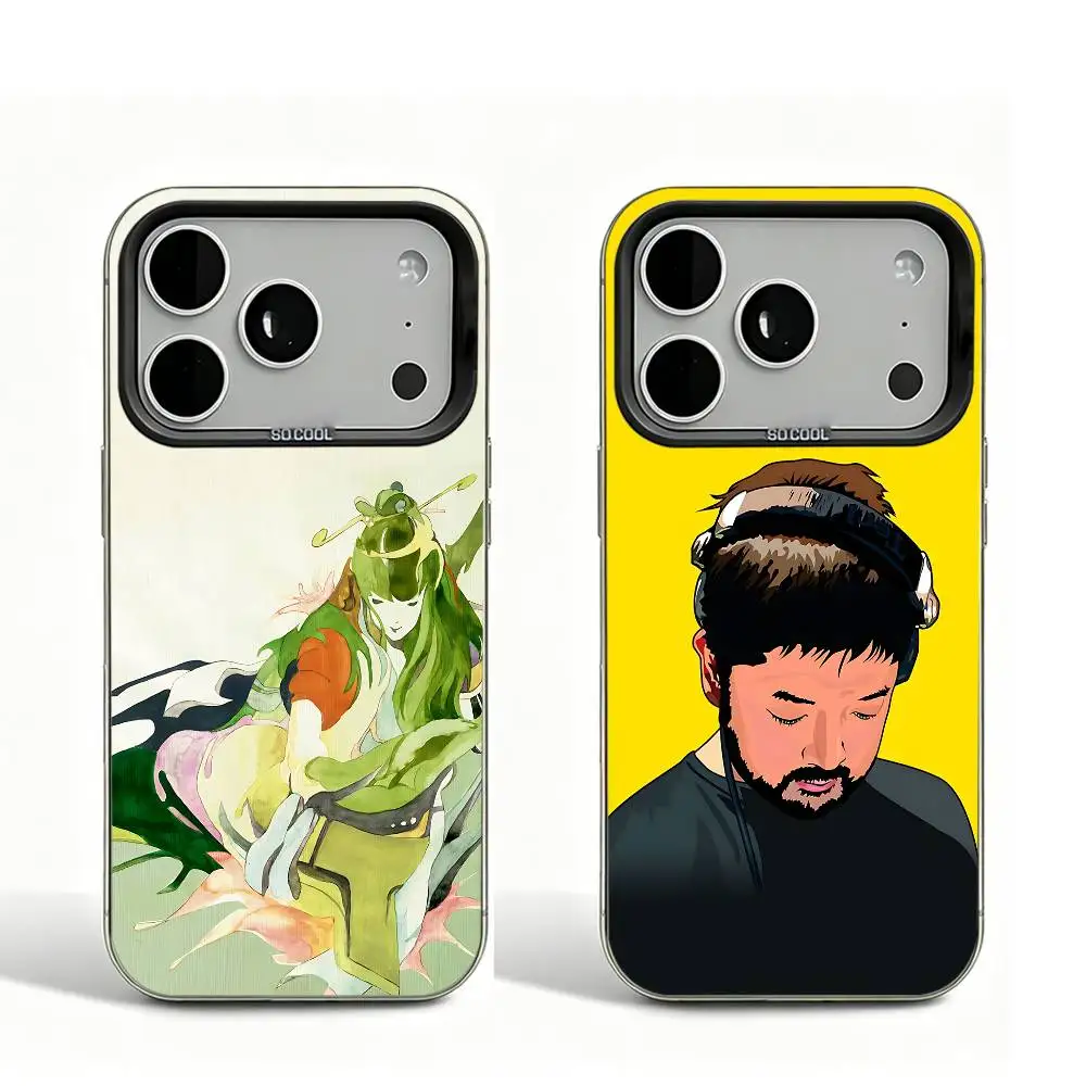 N-Nujabes Black Matte Large Camera Hole Case For iPhone 17 16 15 14 13 12 11 Pro Max Bumper Cover