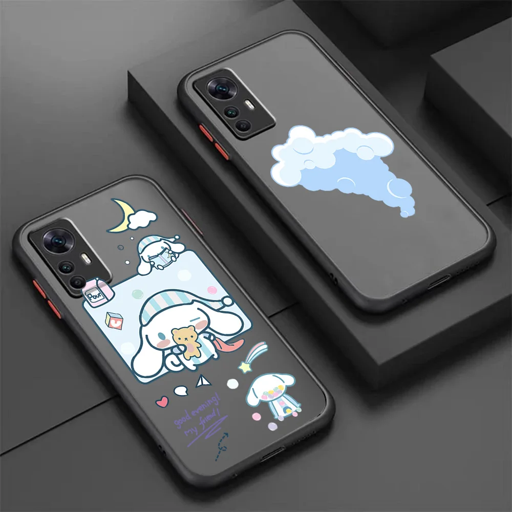 샤오미 10t 레드미 휴대폰 케이스, 노트 9, 10 프로, 9t, 9t, 9c, 10a, 10c, 9s, 10s, 8, 7, 8t 만화 플레키 구름 질량, 블랙 반투명 커버