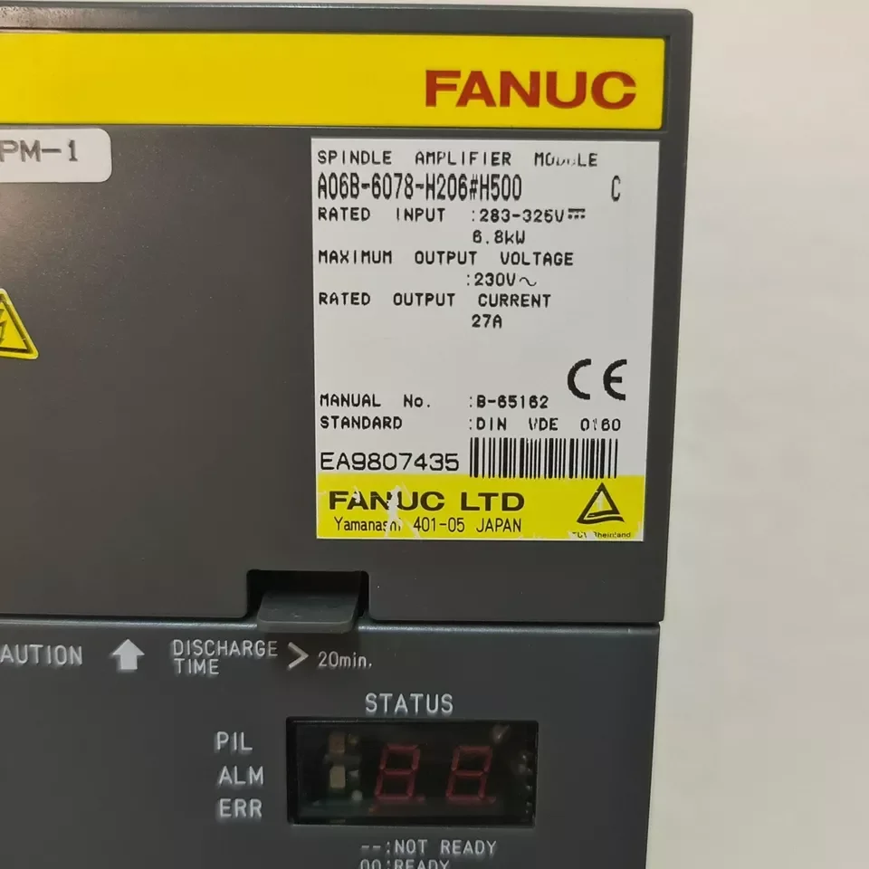 A06B-6078-H206 Fanuc Spindle Amplifier Module Tested Ok A06B 6078 H206