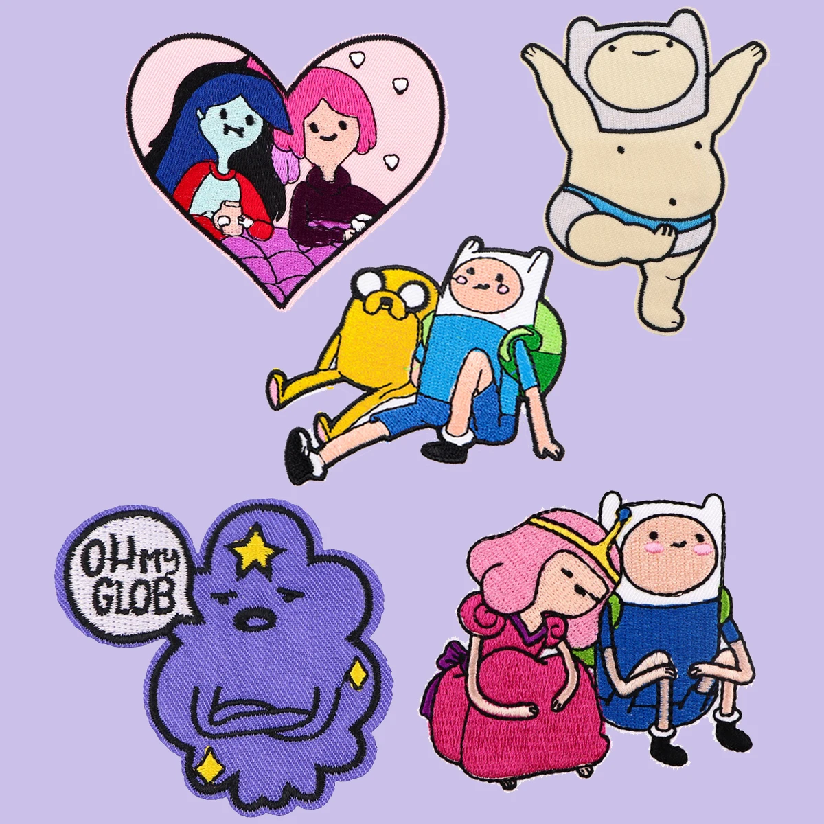 

Comedy Animation Patch Embroidered Patches For Clothing Stripes DIY Iron on Patches For Clothes Jackets Sewing Stickers