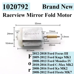 Power Mirror Folding Motor for Ford Focus III, Kuga MK1, Mondeo IV, C-Max MK2 Ka Fiesta MK7 Side Door Sied Repair FC-280SB-16220