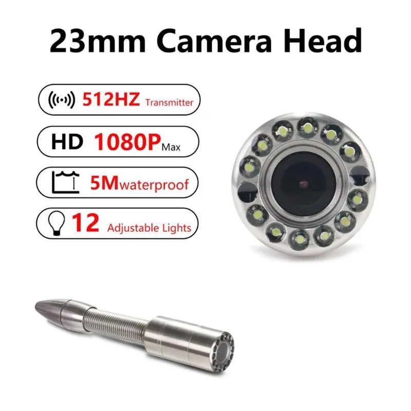 Pipe Tools CCTV Drainage Inspection Cameras CCTV Cameras Sewer Lines with Digital Video Recorder and 512 Hz Locator