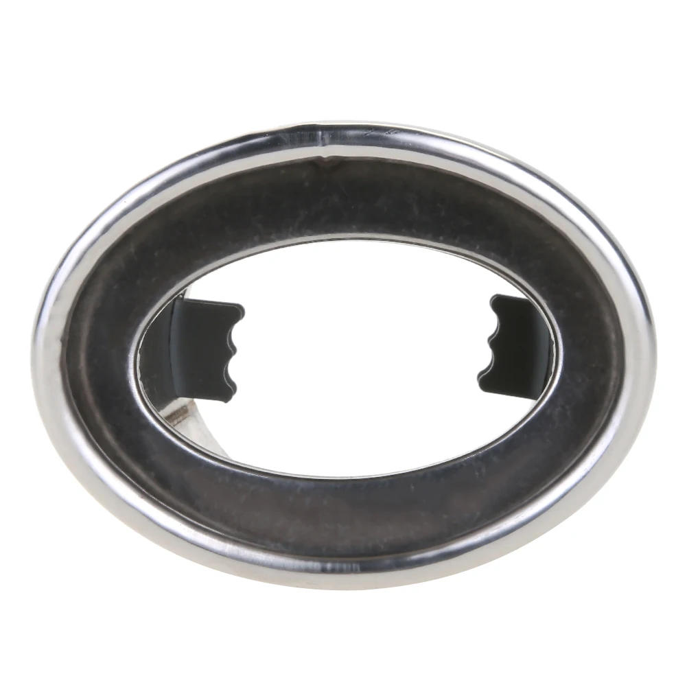 أنبوب عادم عالمي من الفولاذ المقاوم للصدأ ، حلق الذيل ، كاتم صوت السيارة المستدير من الكروم ، إكسسوارات السيارة #6