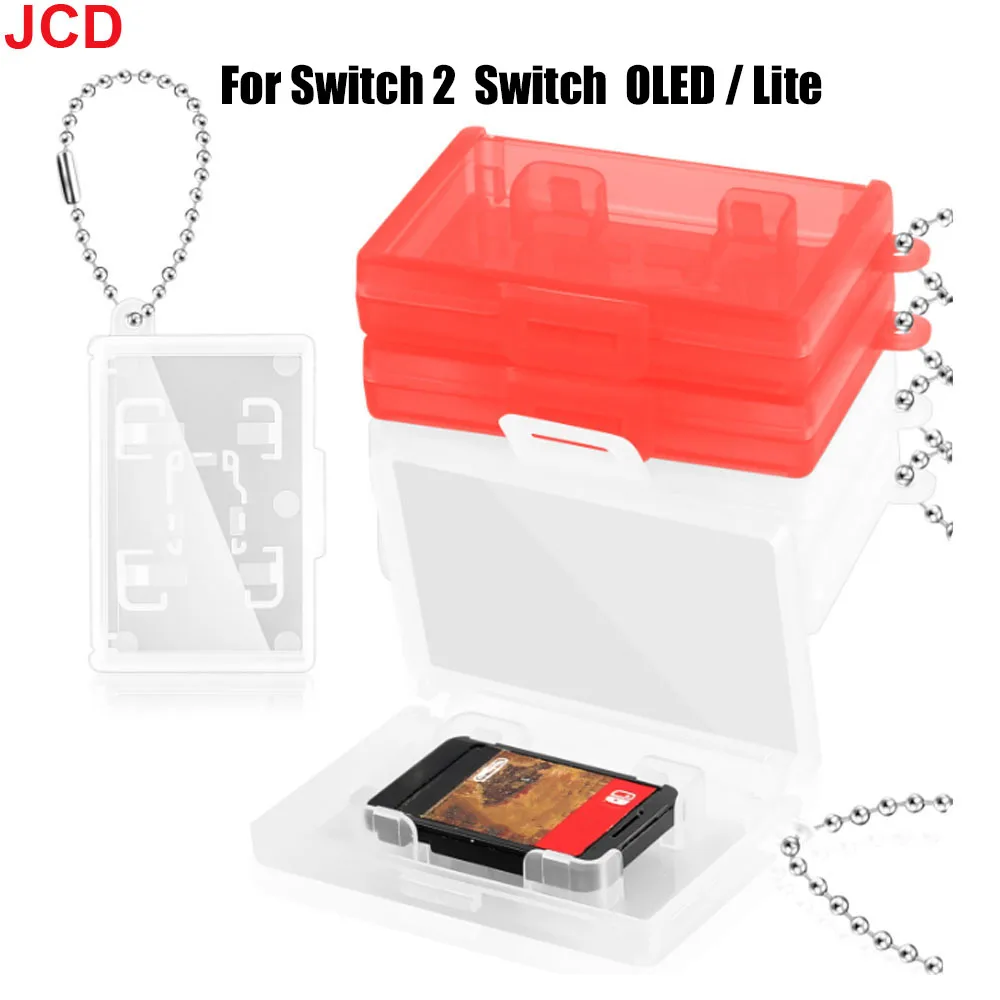 

JCD 1/5/10pcs For Switch 2 Game Card Storage Box For Switch Oled Lite Card Storage Box TF Memory Card Storage Keychain Card Box