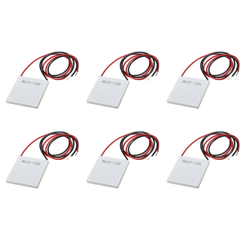 A52T 6X 12V 5.8A 65W TEC1-12706 Thermoelectric Cooler Cooling Peltier Plate Module 40X40mm