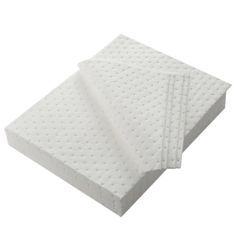 

5Pcs Shearable 50*40cm Oil Absorbent Pads Absorbent Mat White Oil Spill Mat Universal Heavy Weight Garage Floor Mat Under Car