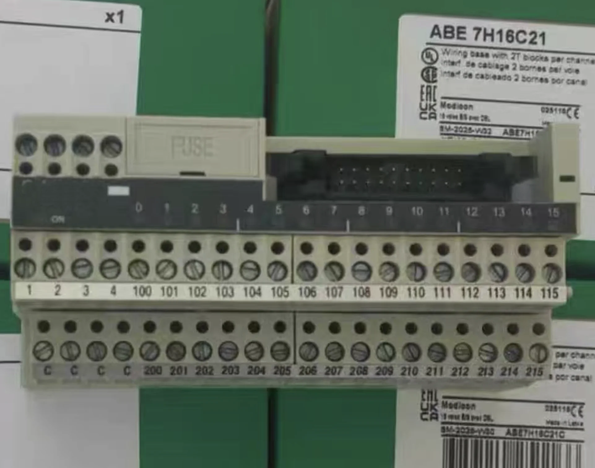 CONNECTION BASE FOR 2-STAGE DIGITAL INDICATION ABE7H16C21