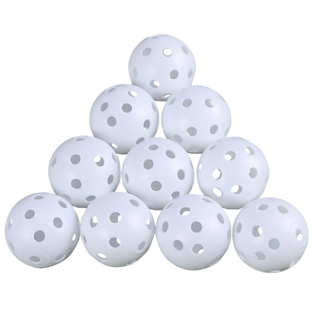 24 Pcs Golf Practice Balls Outdoor Air Flow Bulk Pet for Accuracy Training Hollow