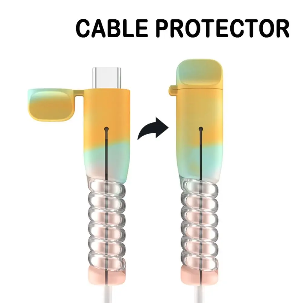 جديد نوع C كابل الشاحن حامي الغبار غطاء سيليكون كابل الشاحن غطاء حماية الملحقات الحبل التوقف غطاء سيليكون #5