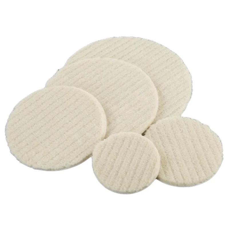 

5PCS 3"/4"/5"/6"/7" Wool Polishing Pad Buffing Pads For Car Polisher Compressed Woolen Wheel Disc for Waxing Sealing