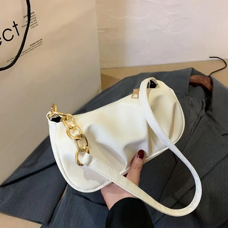 

Women's Pleated Handlebags Designer Handbag Underarm Bag Single Shoulder Crossbody Bags Simple Chain Totes Messenger Armpit Bag