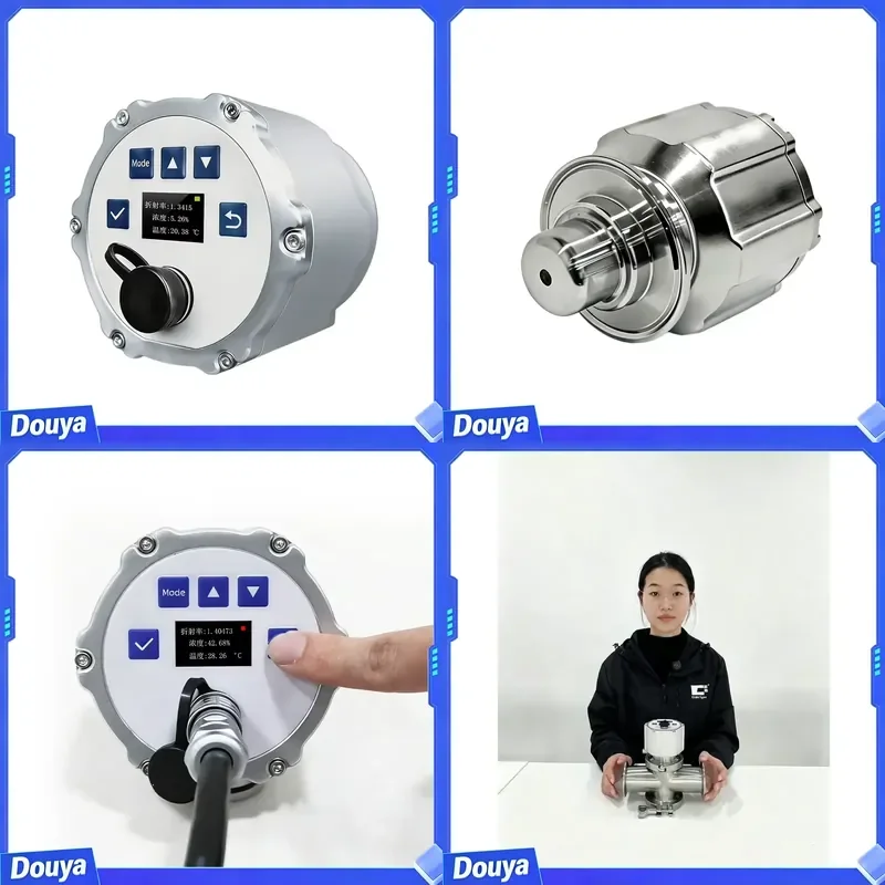 CHNSpec CRN30, Inline Refractometer, Process Refractometer, Brix Meter, Concentration Sensor