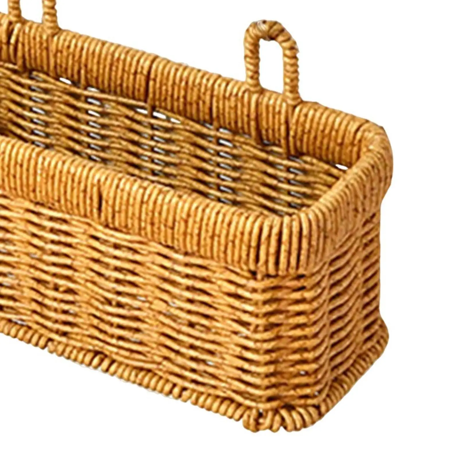 Cesta de almacenamiento decorativa multifuncional con asa, cesta colgante de pared para cebolla, jengibre, ajo, hogar, frutas, sala de estar