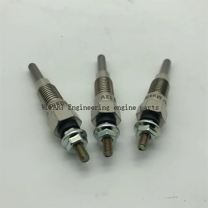 3PCS Glow Plugs 129795-77800 YM129795-77800 For Yanmar 3TN66L-UB 3TN72-UNK 3TNE74-UIA