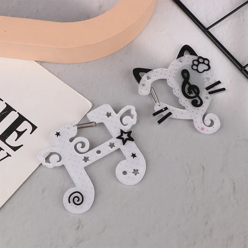 

Cute Musical Note Carabiner Keychain Cute Acrylic Bag Pendant Backpack Decoration DIY Accessories Holiday Gifts