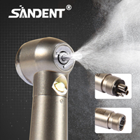 SANDENT Dental E-generator LED High Speed Turbine 4/2 Hole Large Head Internal 3 Water Spray Push Button