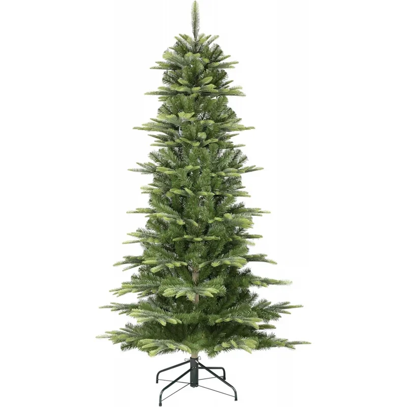 6.5 'slim Aspen fir artificial Christmas tree with stand, green, APGSL-65