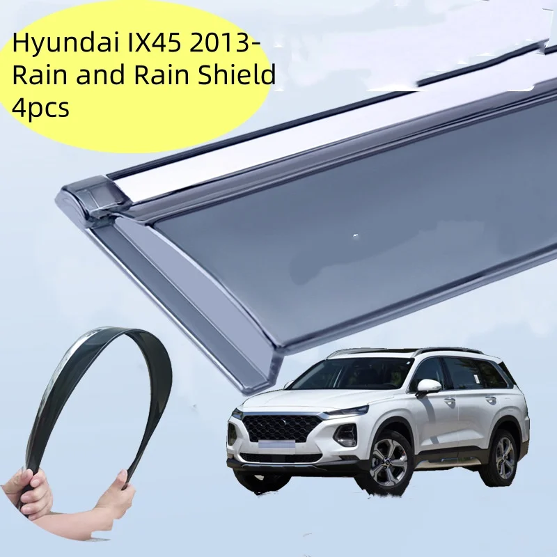 Для Hyundai IX45 2013-флектор бокового окна автомобиля, оконный козырек, вентиляционные ветрозащитные щитки, защита от солнца и дождя, навесы, навесы