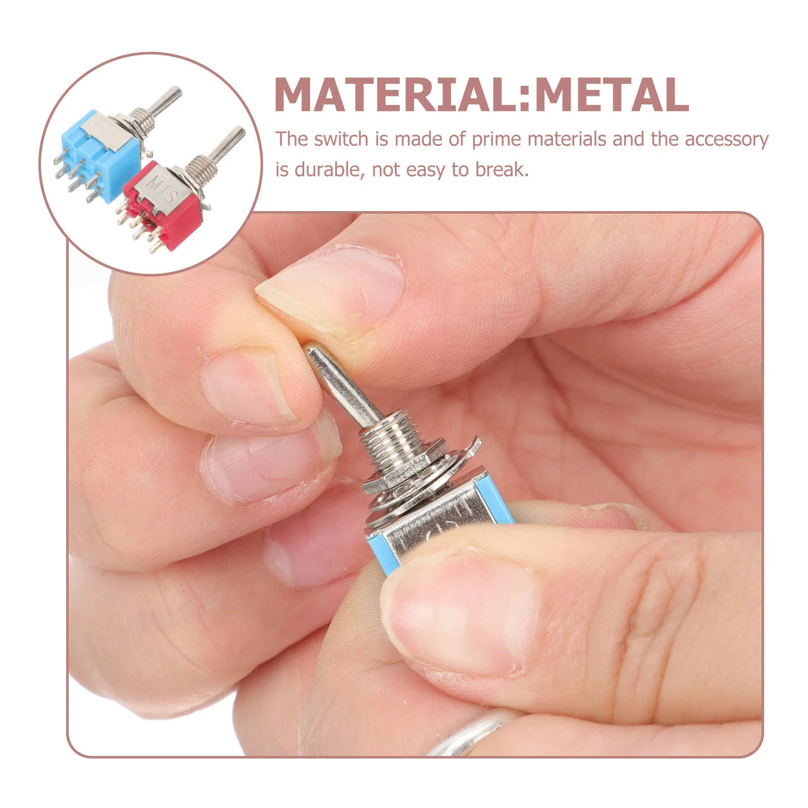 

4Pcs Mini Guitar Footswitch Effect Pedal Metal Buttons Replacement for Acoustic Amplifier Guitar Effector Accessory