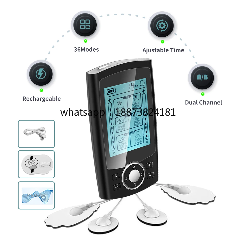 New 36 Mode Three in One Muscle Stimulation Pulse Massage Therapy  fast shipping